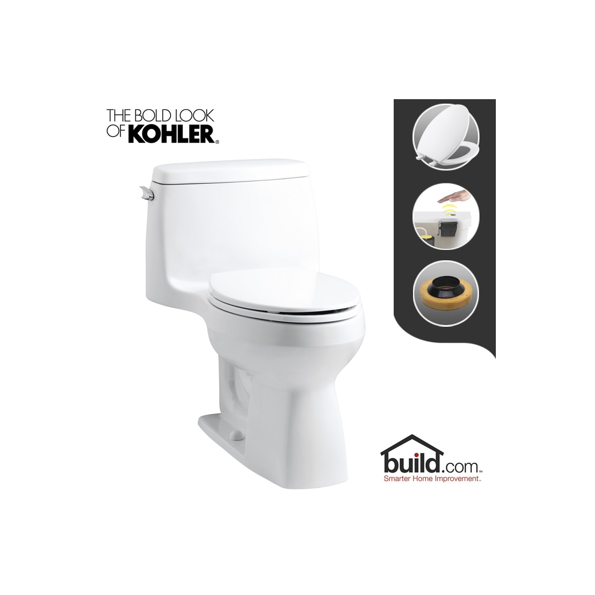 Kohler K38110Touchless Santa Rosa 1.6 GPF OnePiece