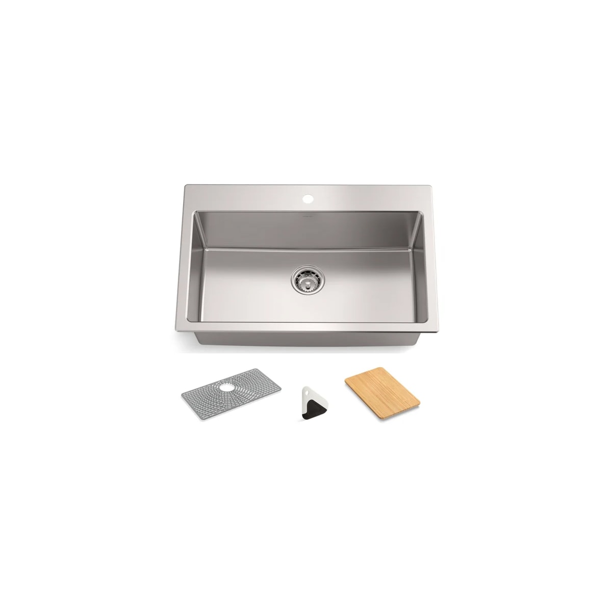 KOHLER Verse Stainless Steel Sink Rack in the Sink Grids & Mats