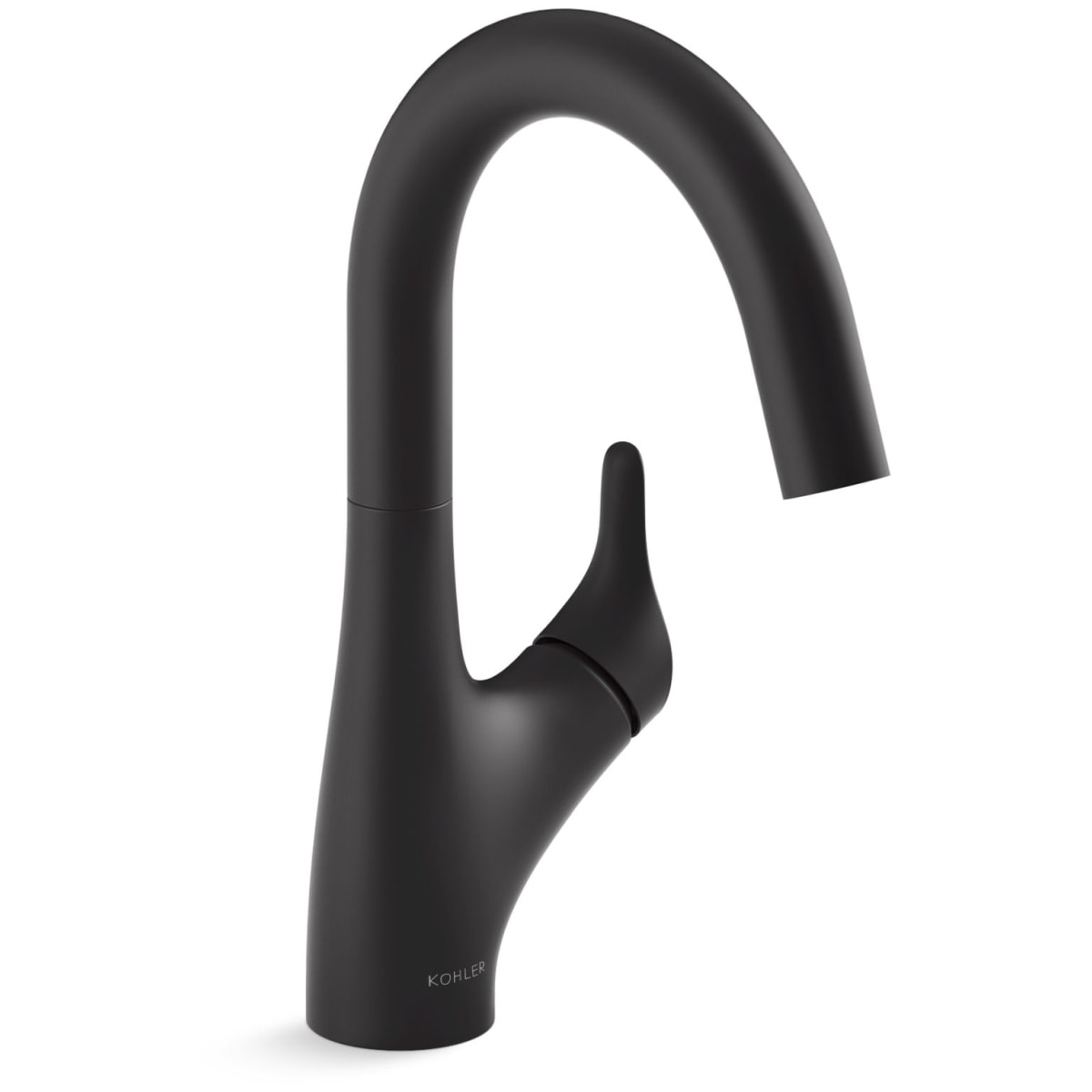 a Kohler K-30472-BL Rival 1.5 GPM Single Hole Bar Faucet