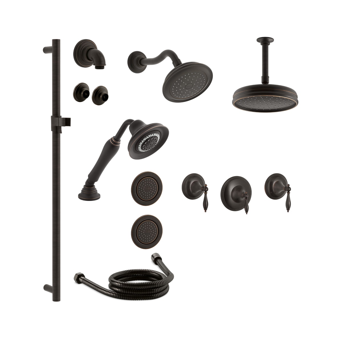 Kohler KFINIALDMS18S4M2BZ Finial Thermostatic Shower