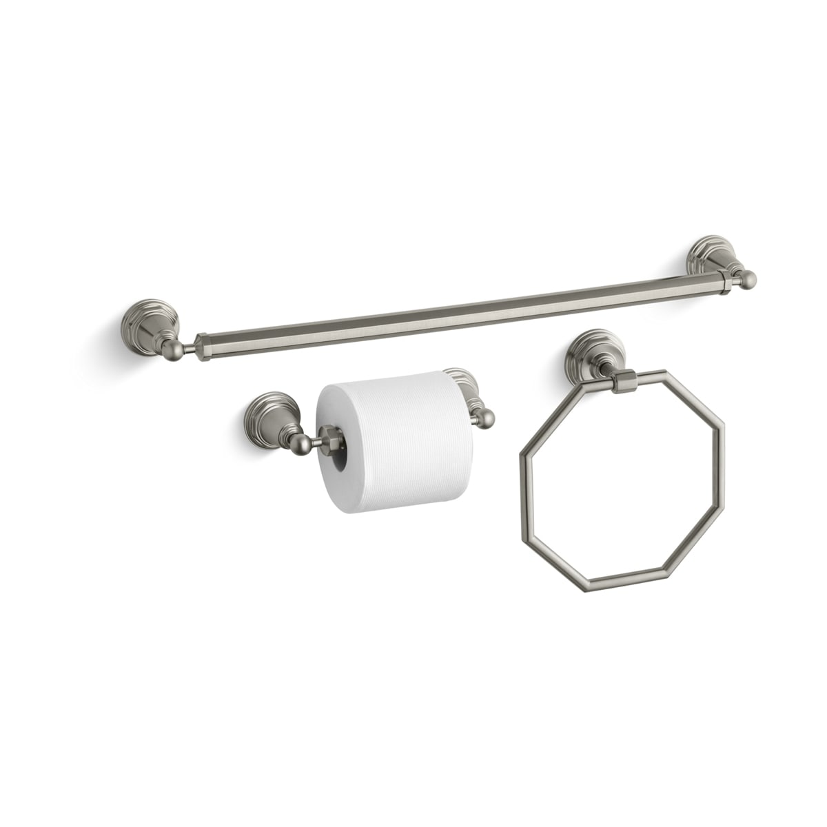 Kohler Pinstripe Good Accessory Pack 1BN 24" Towel Bar,