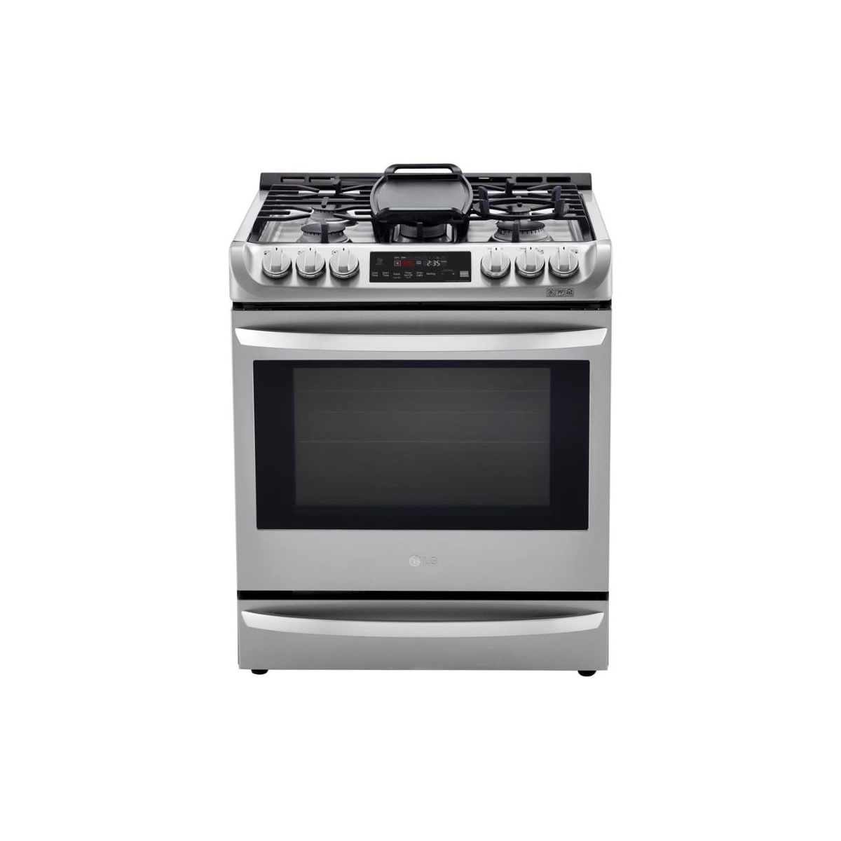 LG LSD4913ST 30 Inch Wide 6.3 Cu. Ft. Slide In Dual Fuel