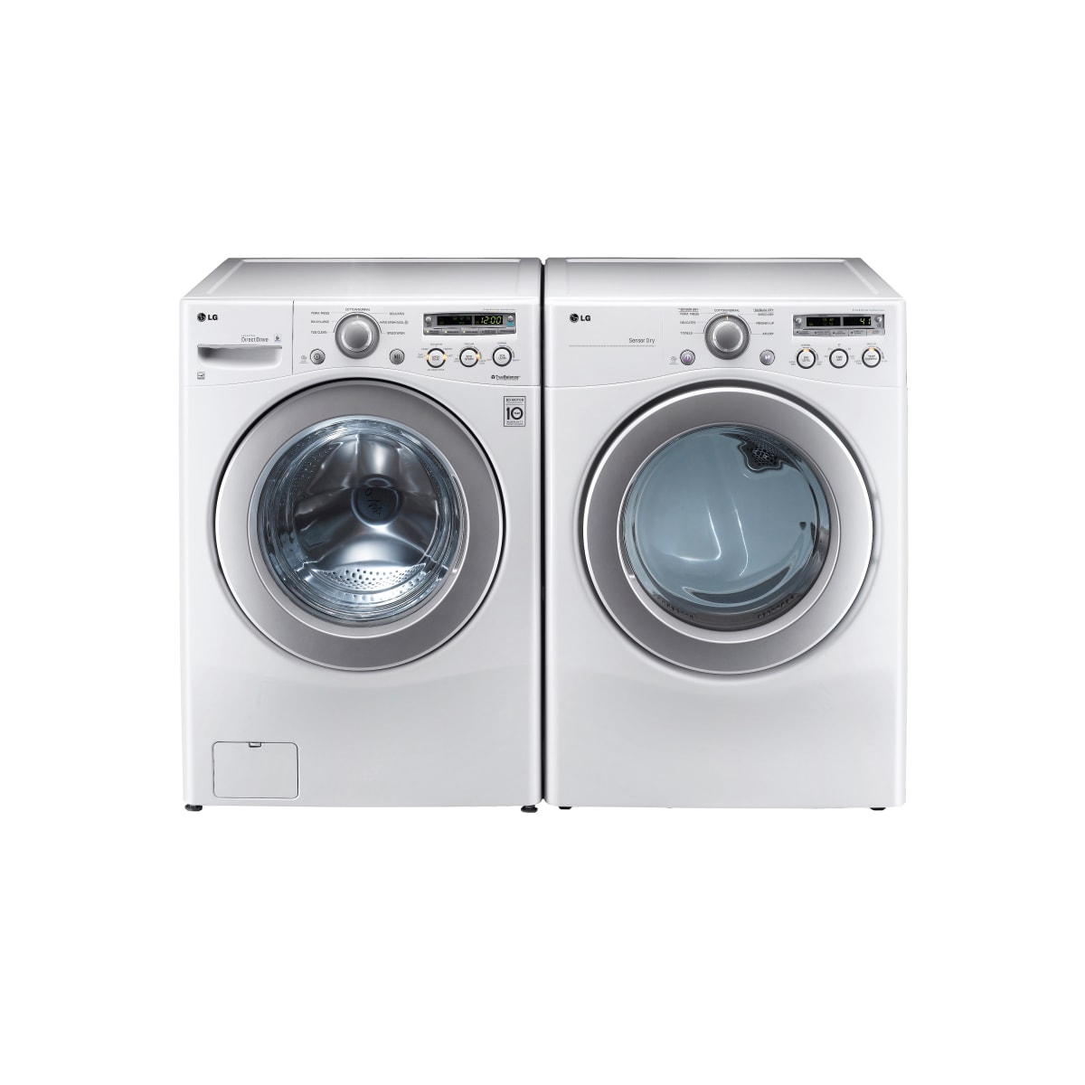 LG DLE2250WWM2250CW Front Load Washer and Dryer Pair