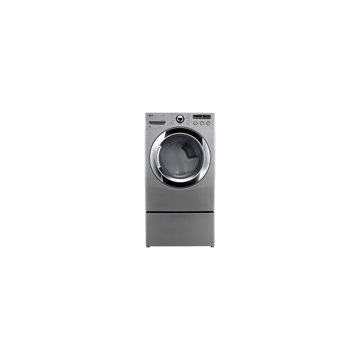 LG DLEX3250W 27 Inch Front-Load Electric Dryer with 7.3 cu. ft. Capacity, 9  Dry Cycles, 10 Options, Wrinkle Care Option, TrueSteam Technology, Sensor  Dry and Drying Rack: White