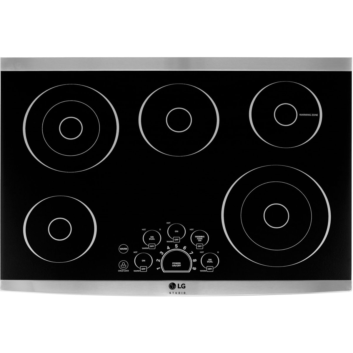 LG LSCE305ST 30 Inch Wide Built-In Electric Cooktop with | Build.com