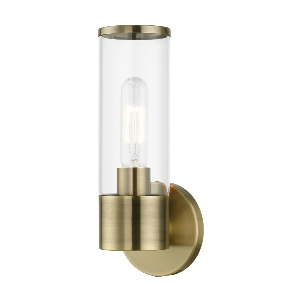 Visual Comfort and Co. Gambit 9 High Aged Brass Wall Sconce