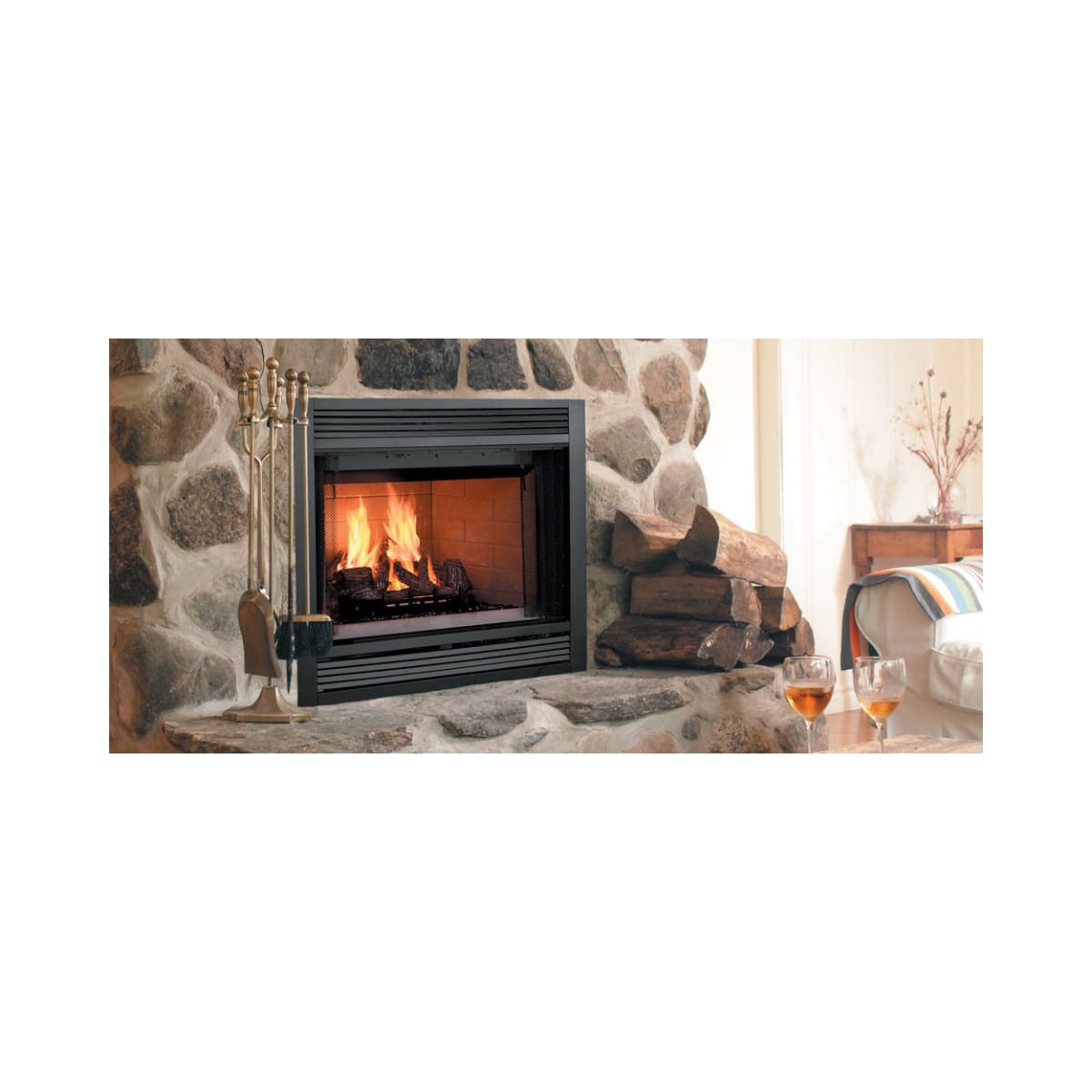 Majestic SA36R 42 Inch Wide Built In Wood Burning Radiant | Build.com