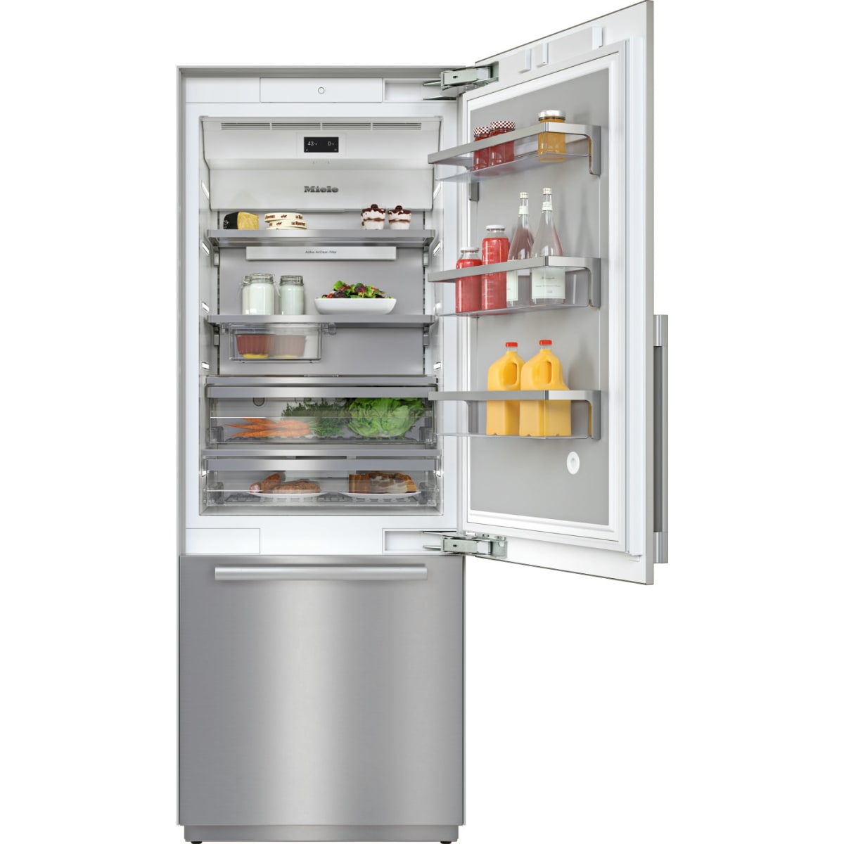 Miele K2901SF 36 Inch Wide 11.41 Cu. Ft. Right Hinge Energy Star Rated Full  Size Refrigerator Stainless Steel Refrigeration Appliances Full Size -  Yahoo Shopping