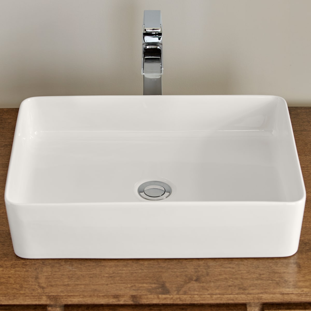 Mirabelle MIRV300WH 195/8" Fireclay Vessel Bathroom Sink