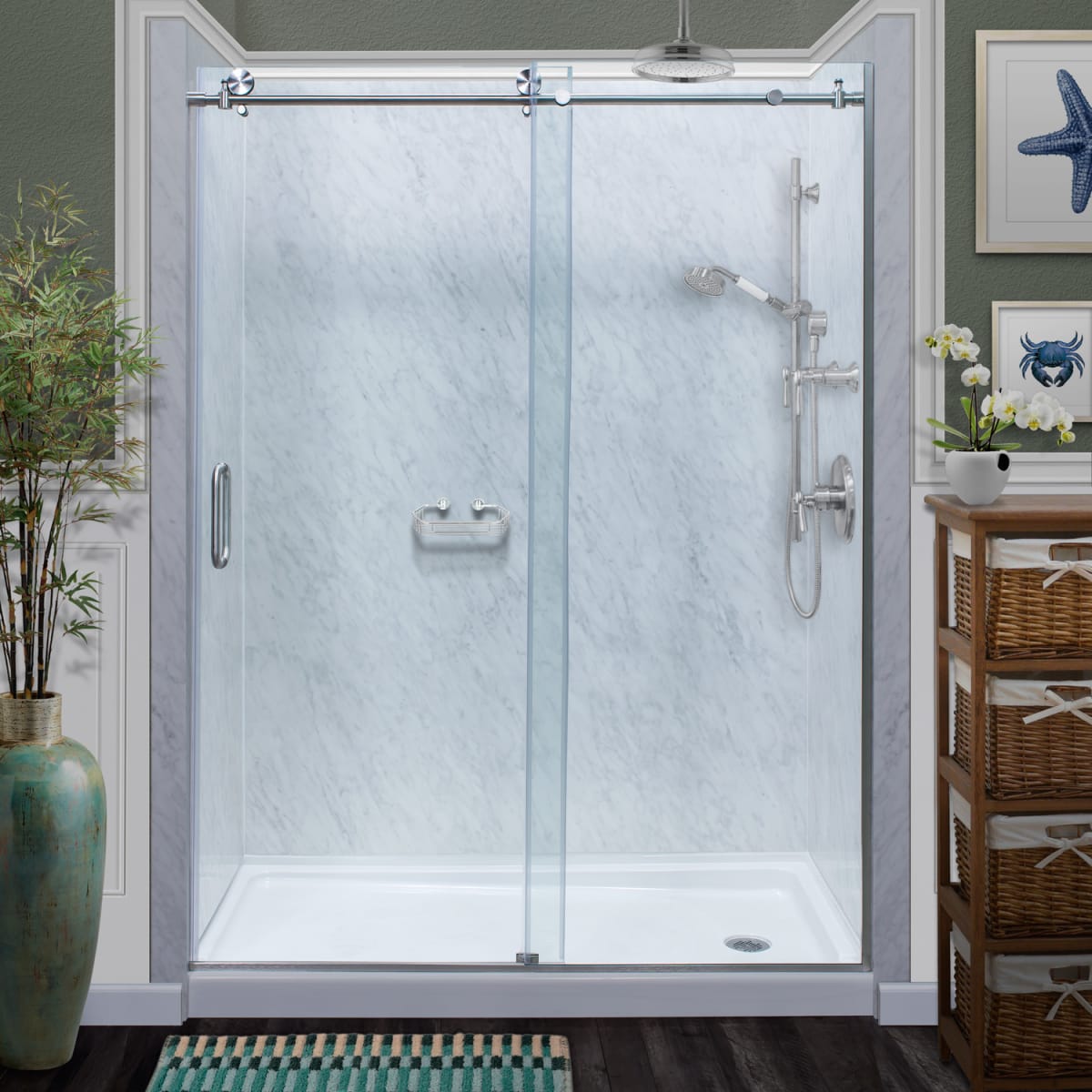 Menards shop shower doors