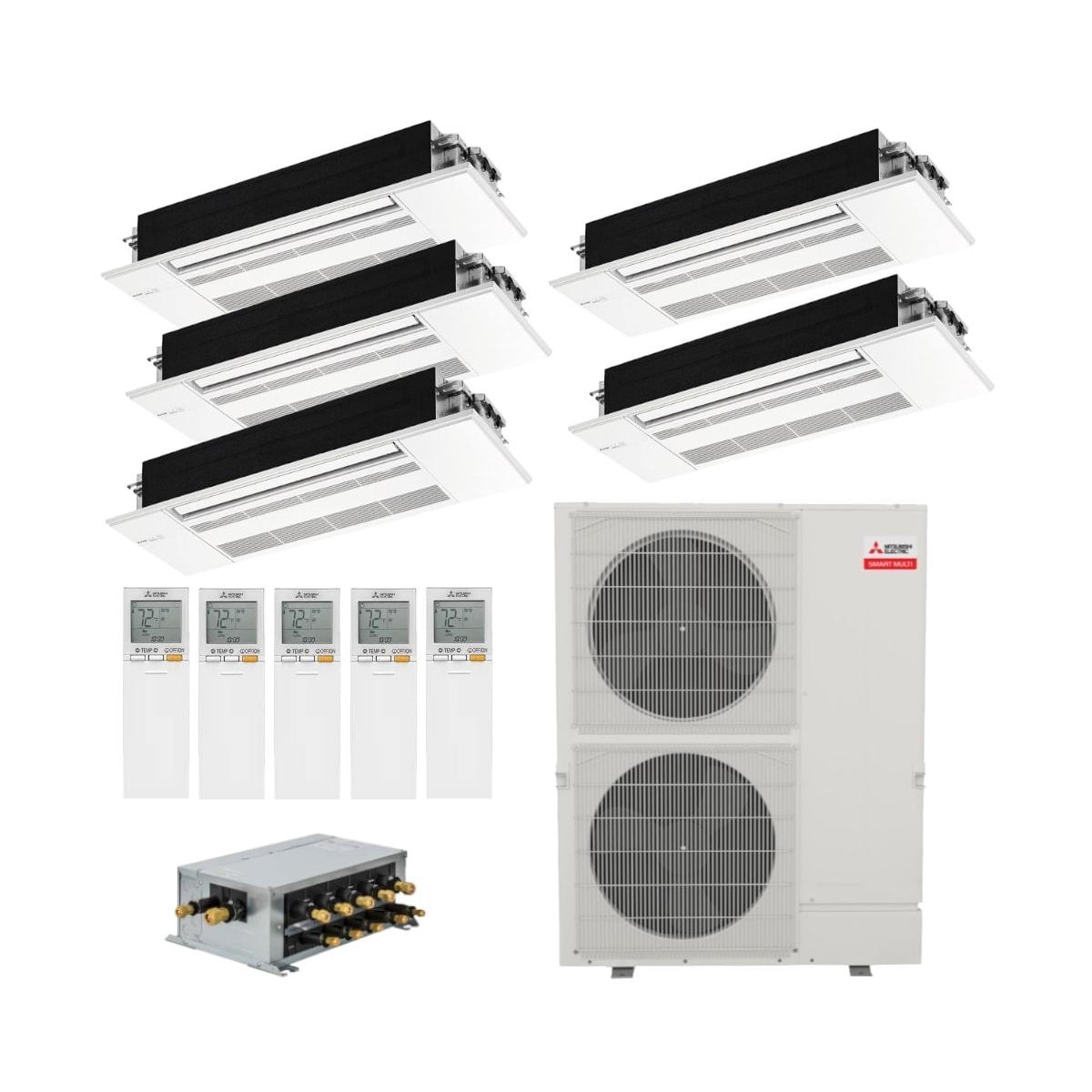 Mitsubishi MXZ-SM48NAM 5-MLZ-KP09NA 48K BTU Cooling 54K BTU