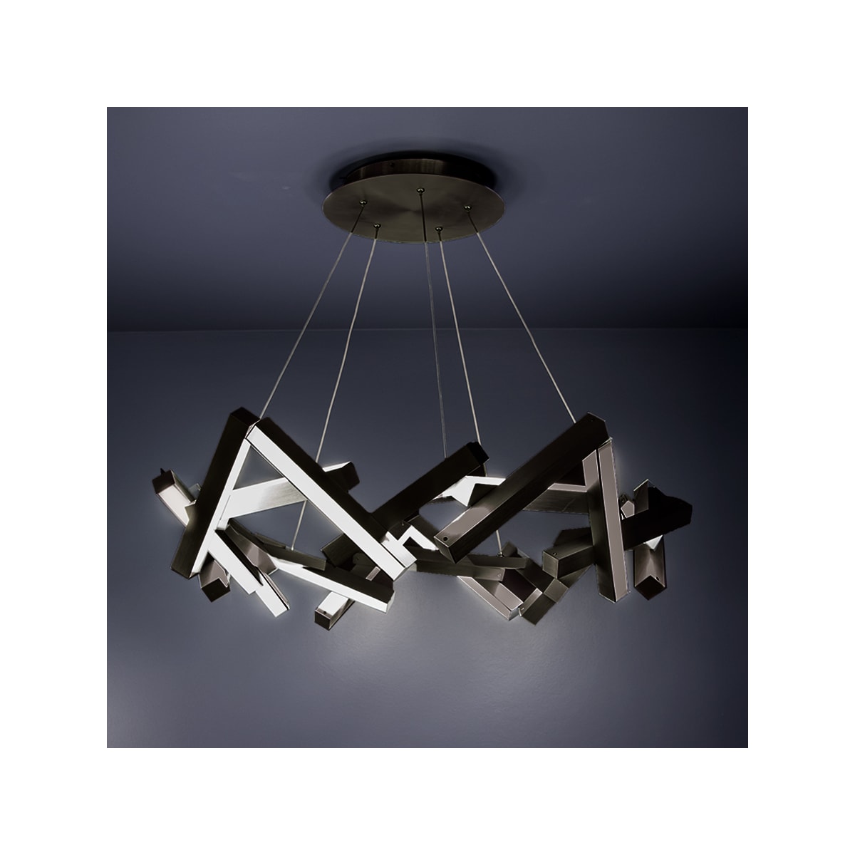 Modern Forms PD 64834 BK Chaos 34 Wide Integrated LED Build