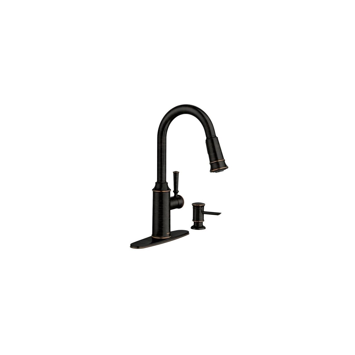 Moen 87731BRB Glenshire HighArch PullDown Kitchen Faucet