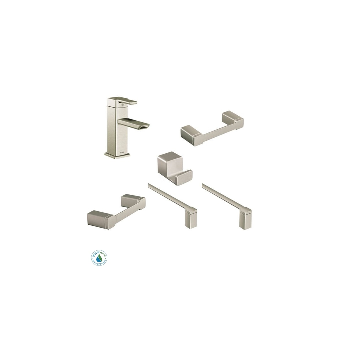 Moen 90 Degree Faucet and Accessory Bundle 3BN w