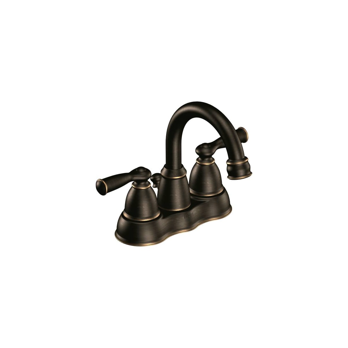 Moen Banbury Zweigriff-Waschtischarmatur In Mediterranes Bronze – Hoher Auslauf, 10,2 Cm Mittelset, Wassersparend