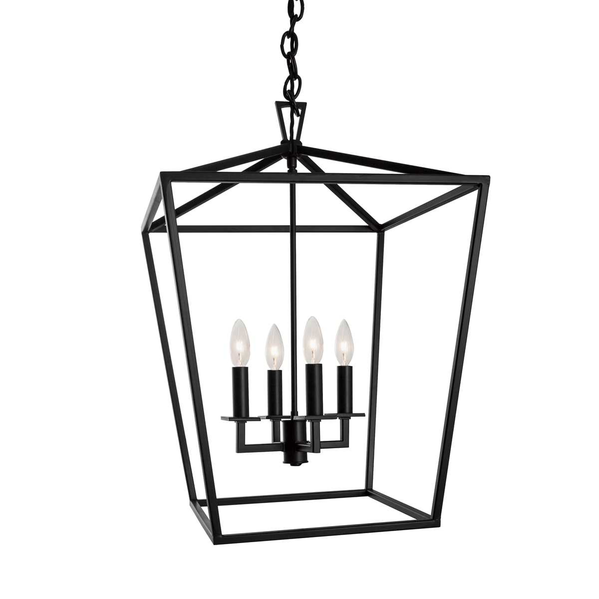 Norwell Lighting 1081BRNG Cage 18" Wide 4 Light Pendant