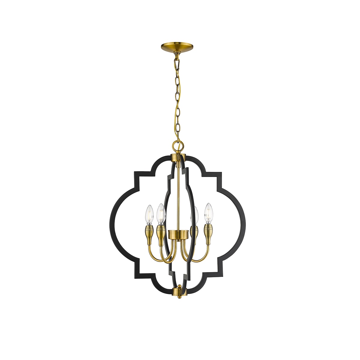 Ove Decors 15LCHTAMA22BLKKY Tamara 4 Light 22"