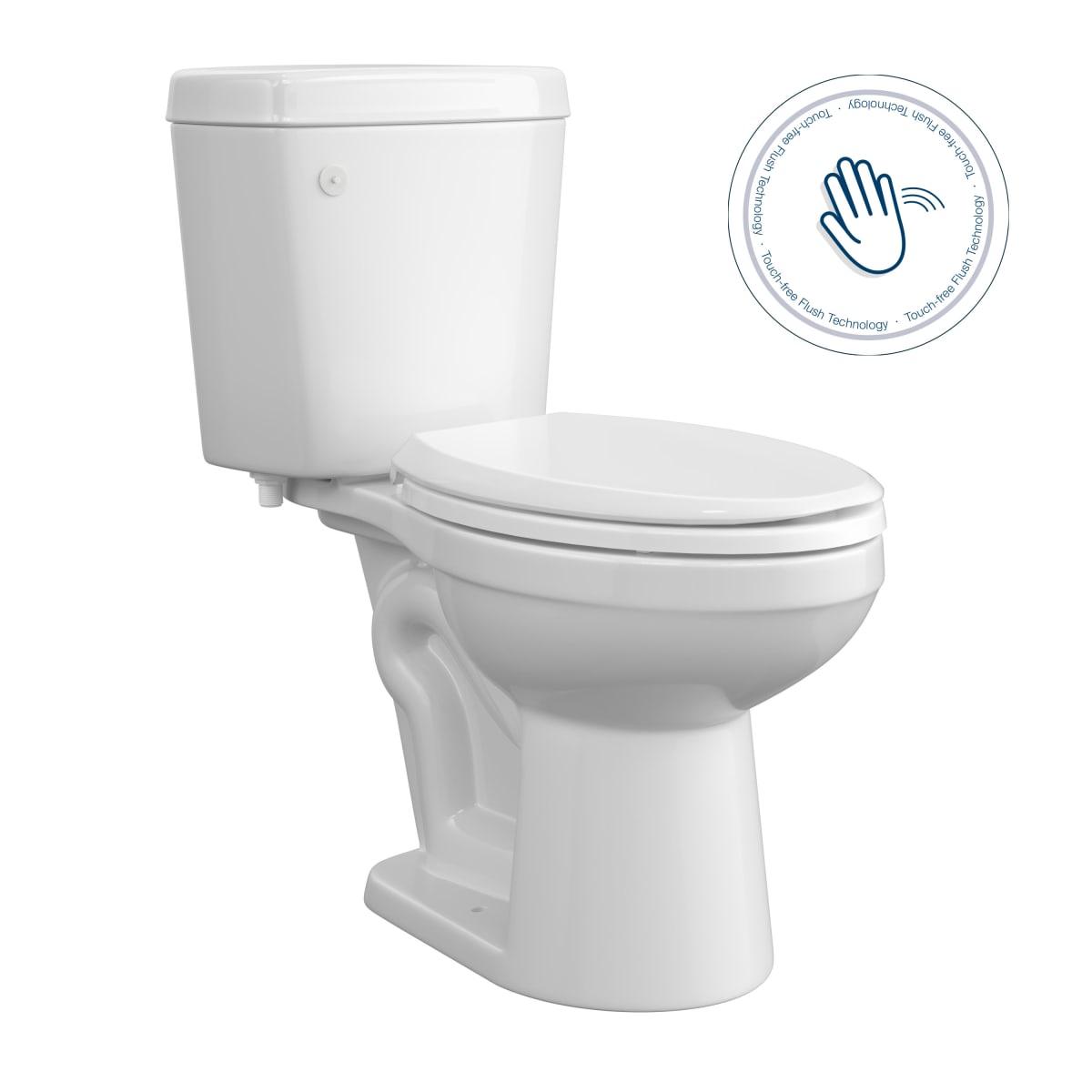 PROFLO PFST102WH 1.28 GPF Two Piece Elongated Toilet