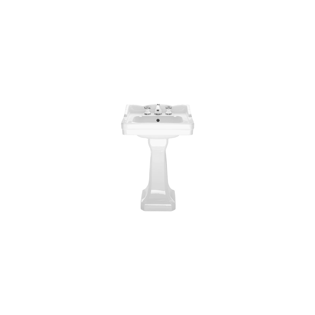 PROFLO PF1124WHX 239/16" Centerset Lavatory Pedestal Sink