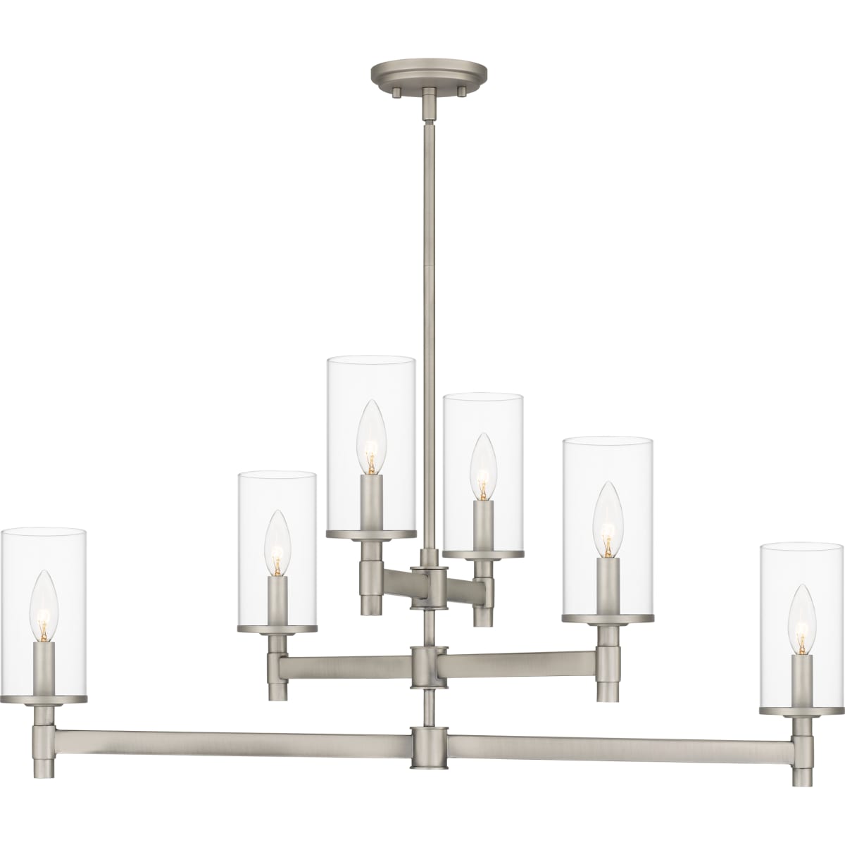 Quoizel QCH5578AN 6 Light 36 Wide Pillar Candle Style Build