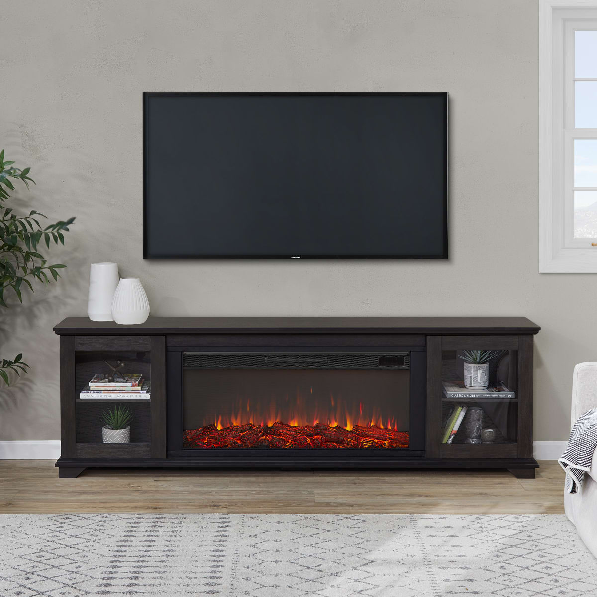 Real Flame 5110EWWD Benjamin 81" Wide Electric Media