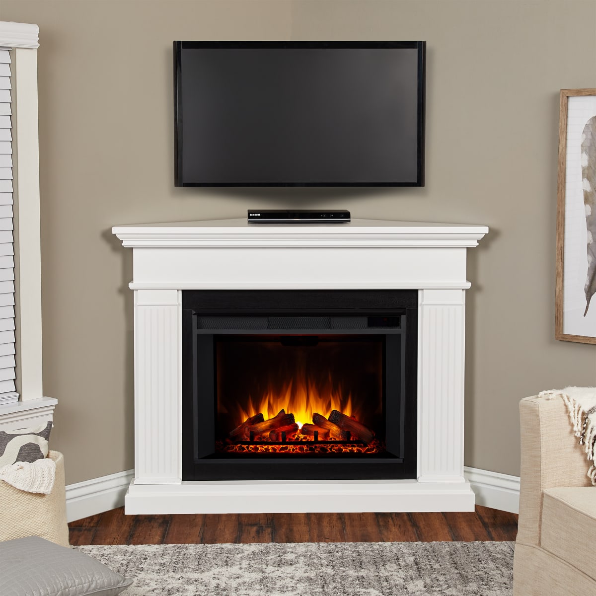 Real Flame 8050E-W Kennedy Grand 5000 BTU 56 Inch Wide | Build.com