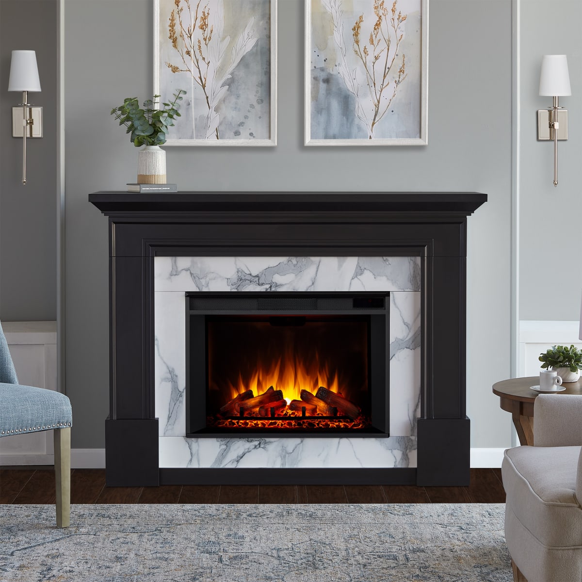 Real Flame 8240E-BLK Merced 5000 BTU 61 Inch Wide Grand | Build.com