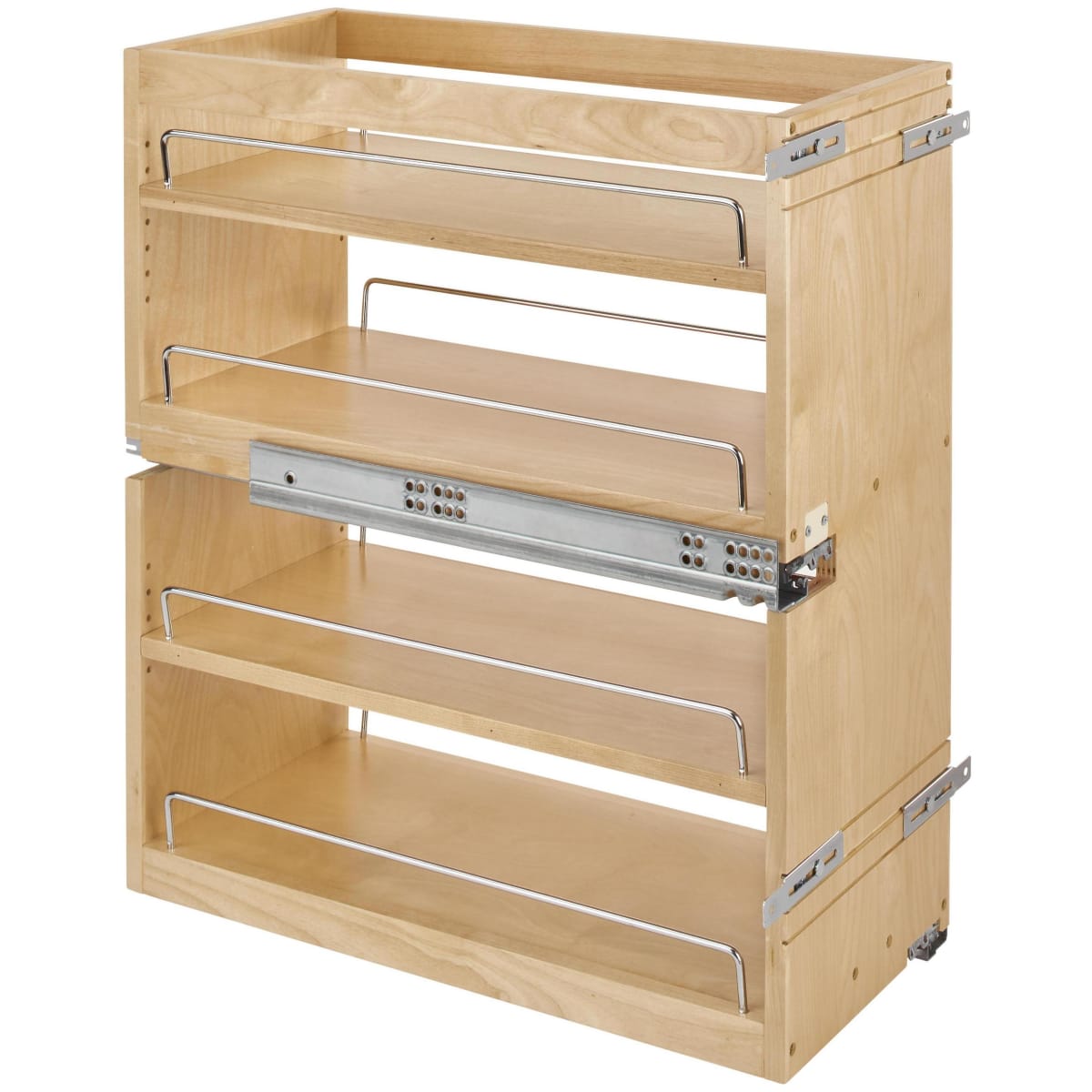 Rev-A-Shelf - 448ut-bcsc-5c - 5 in. Pull-Out Wood Base Cabinet Utensil Organizer