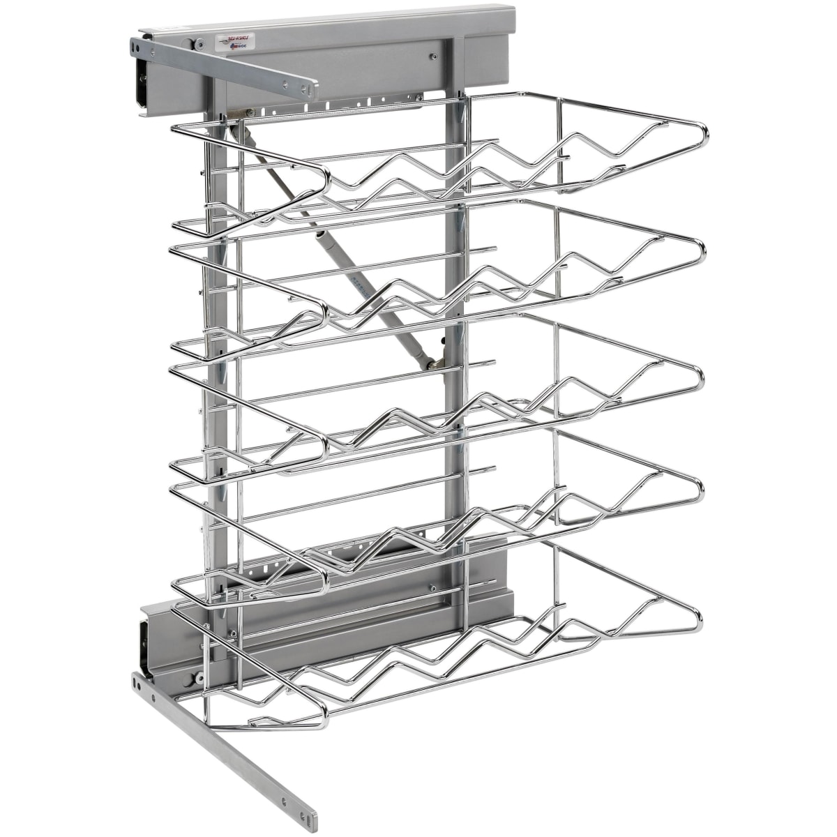 Rev-A-Shelf - 3250SN - Satin Nickel Under Cabinet Double Wine Bottle Rack