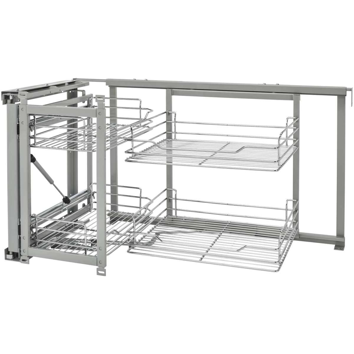 Rev-A-Shelf - Steel 2-Tier Pull Out Solid Bottom Organizer for Blind C