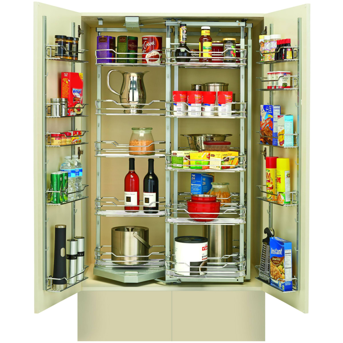 Kitchen pantry cabinet pantry storage pull out shelves  Pantry storage  cabinet, Kitchen pantry storage, Pantry shelving