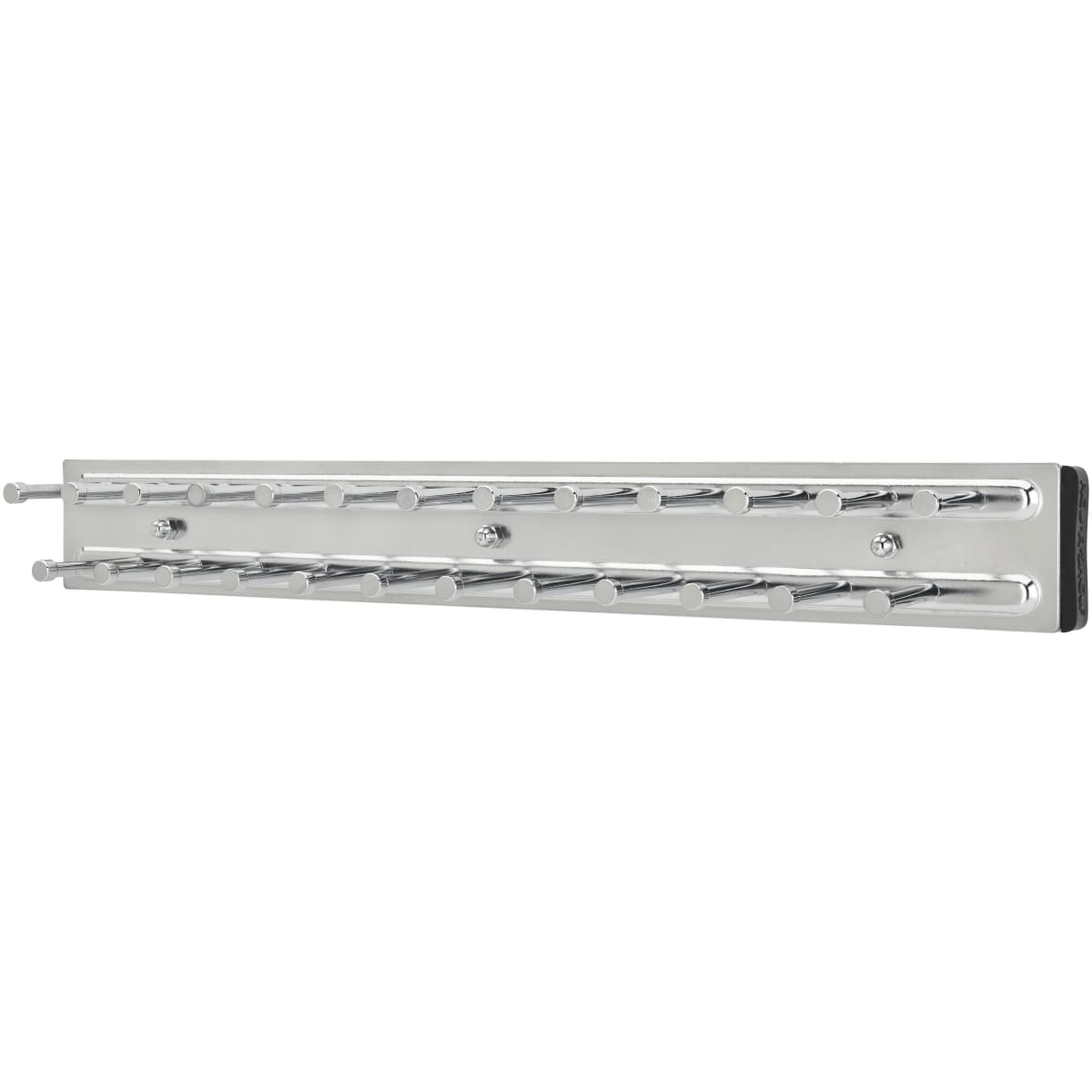 Closet tie rack sliding store
