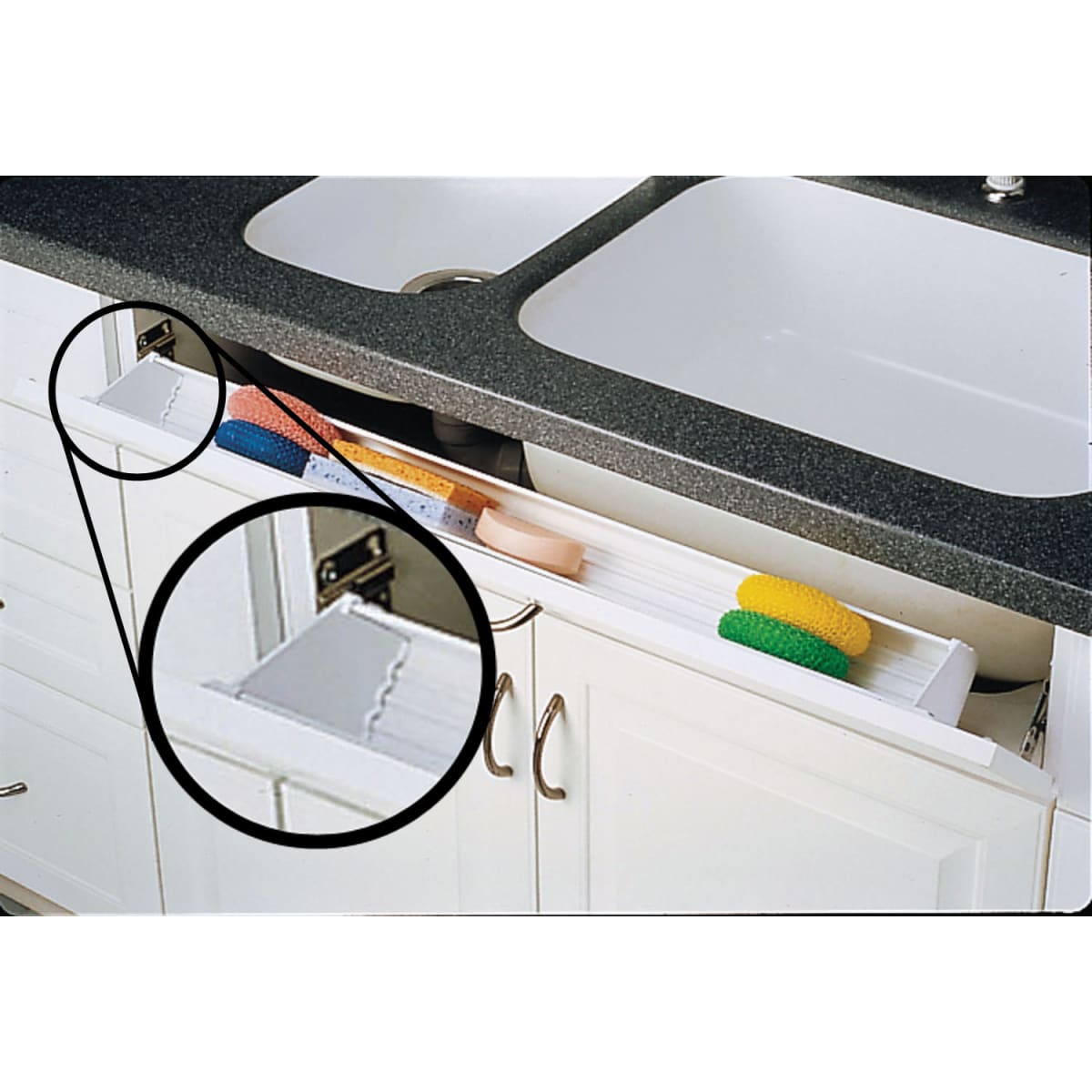 RevAShelf 654297114 Slim Line Hinges and End Caps for