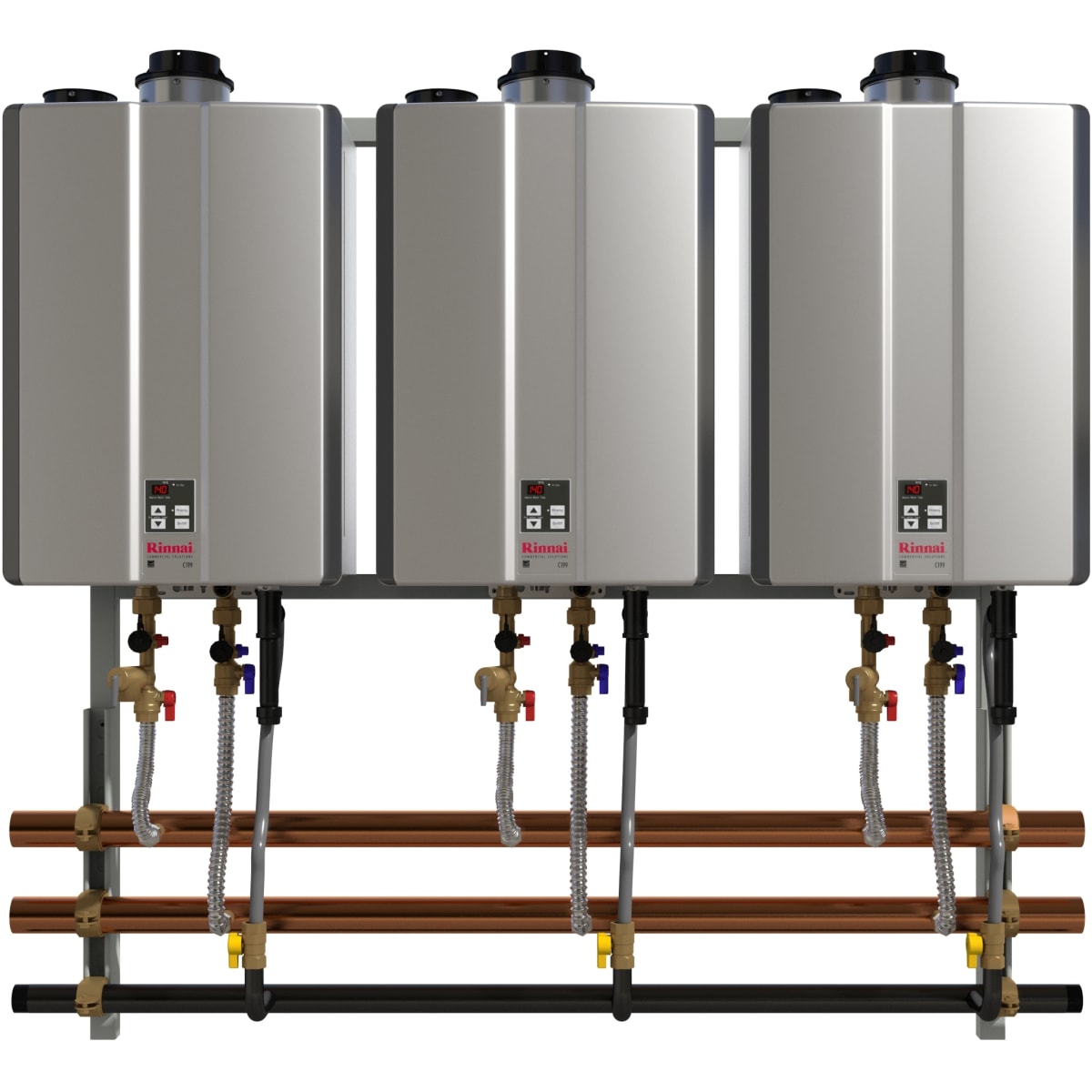 Rack System Commercial On Demand Water Heater Rinnai TRW03IP Unit