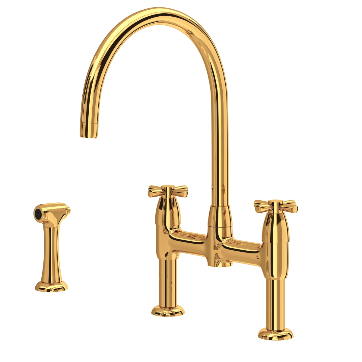 Rohl U.4272XEG2 Holborn 1.8 GPM Bridge CSpout Kitchen