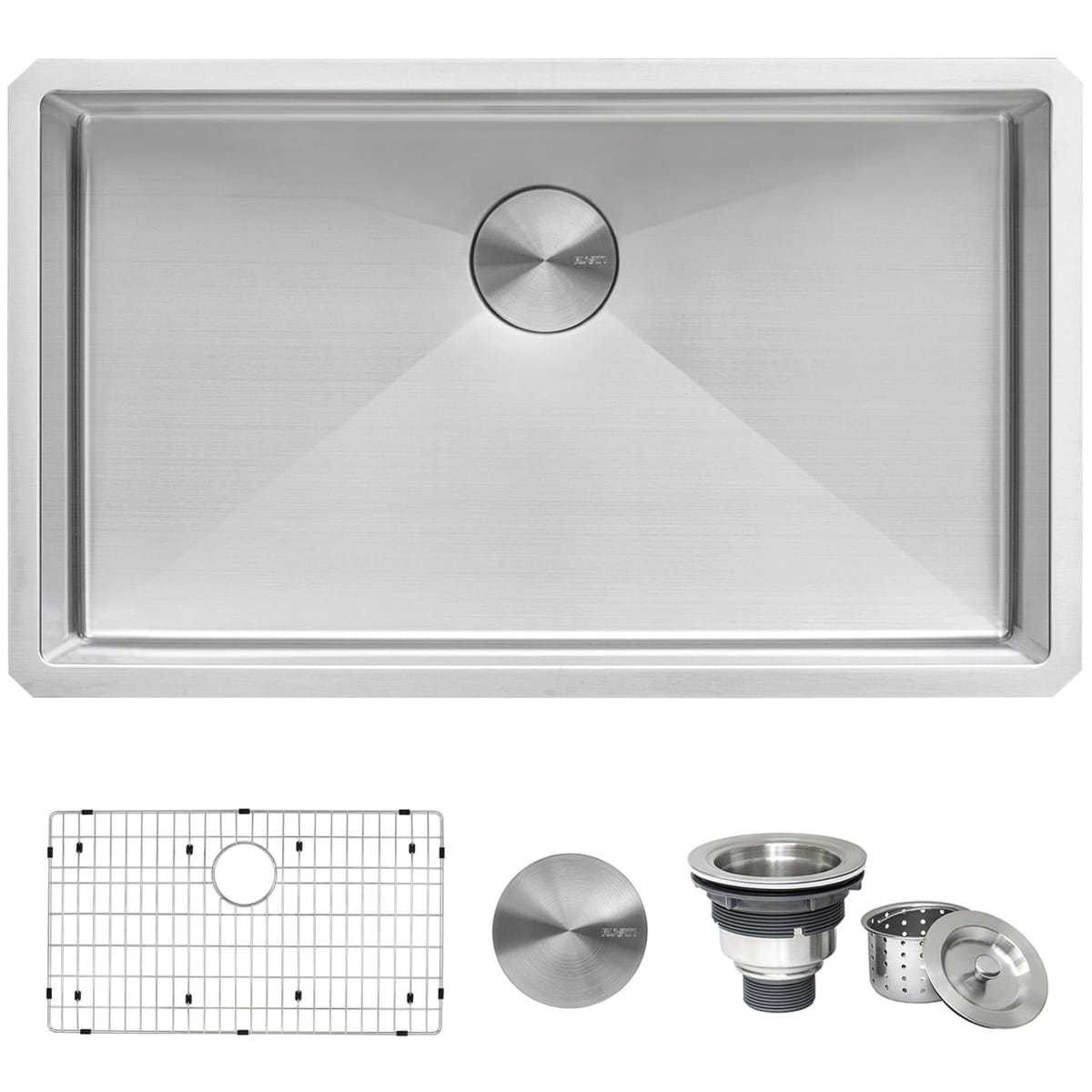 Ruvati 16 in. x 11 in. Undermount Bathroom Sink in Brushed