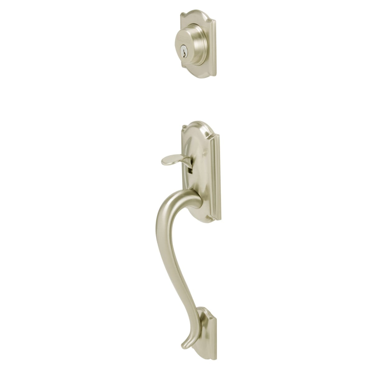 Schlage F62CAM619MNHLH Left Handed Double Cylinder Camelot