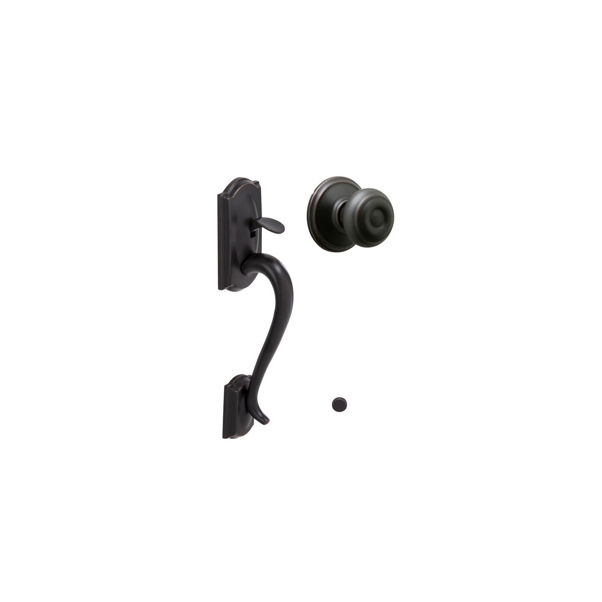 Schlage FE285CAM716GEO Camelot Lower Handleset Featuring