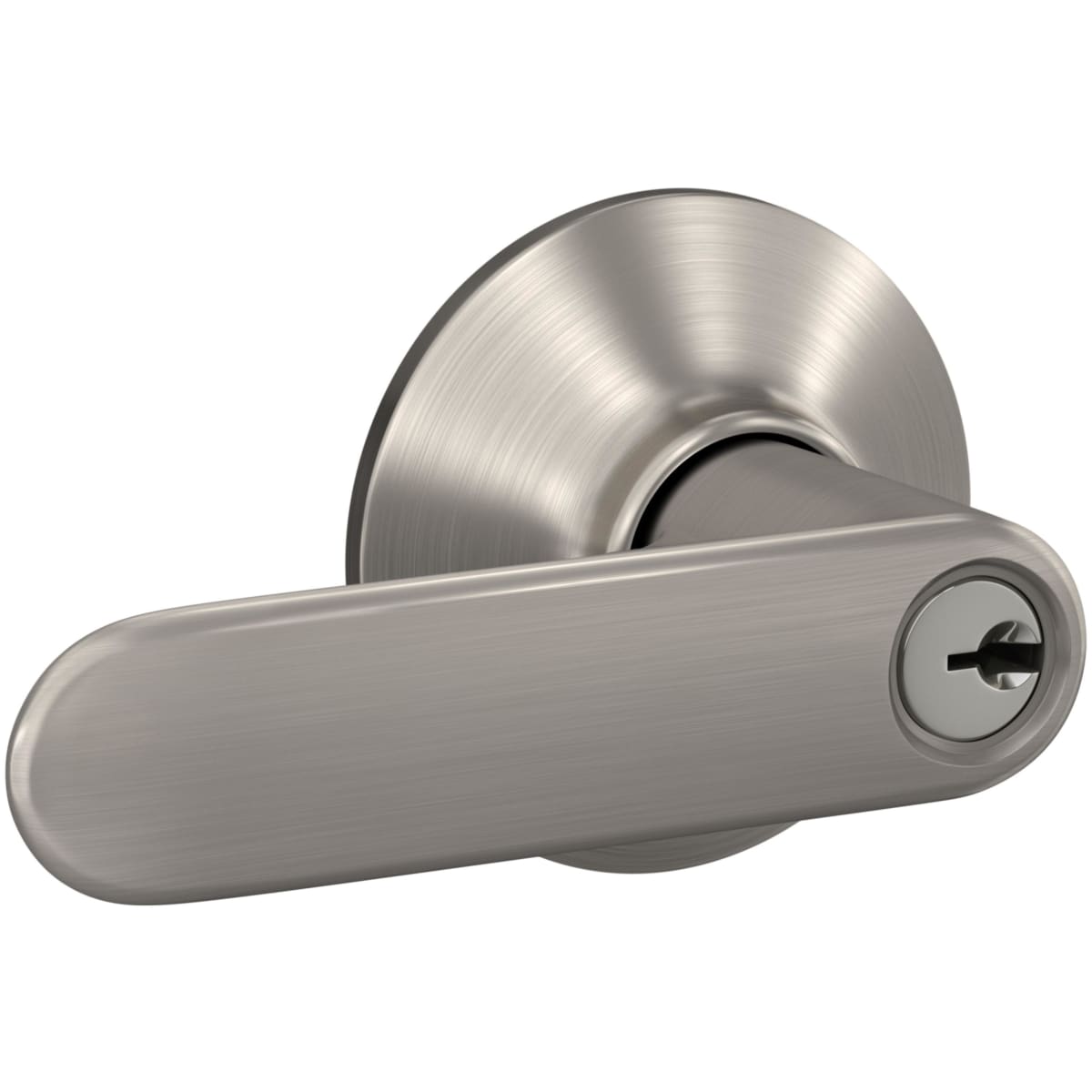 Schlage Satin Nickel Delfayo Keyed Entry Doorknob