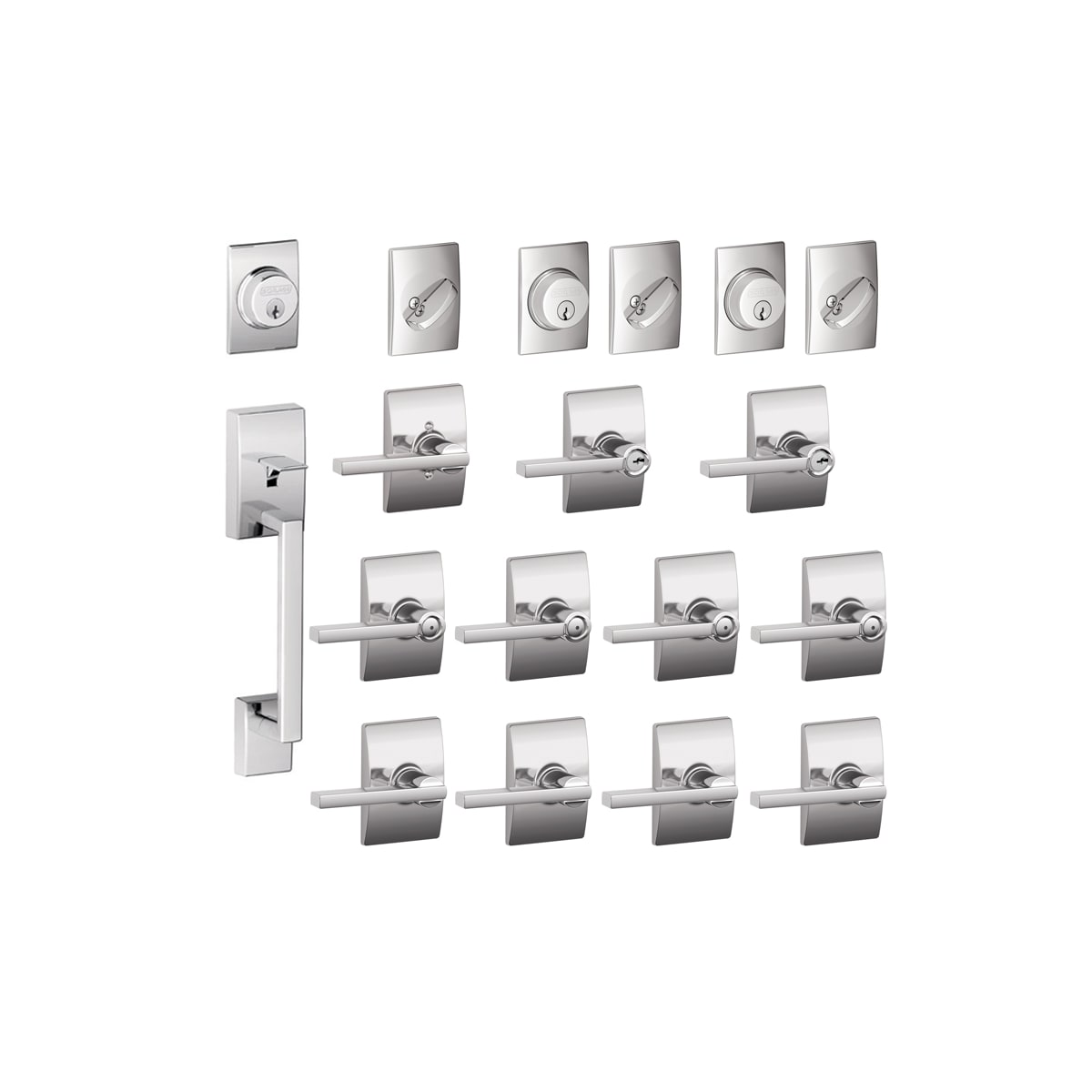 Schlage F600CEN625LAT Century Complete House Door Hardware