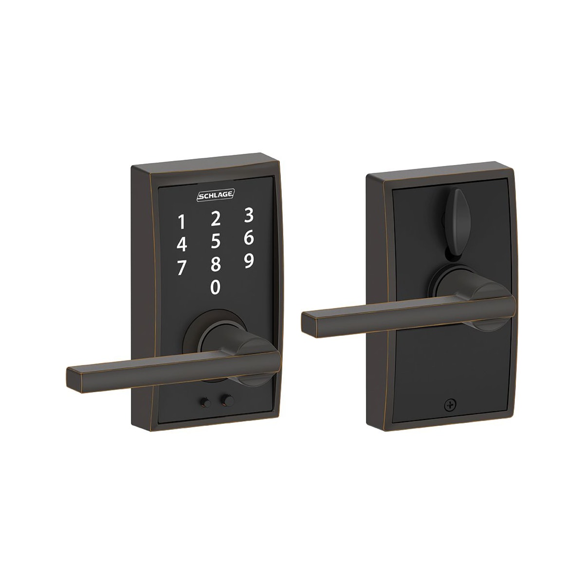 Schlage FE695CEN716LAT Century Touch Entry Leverset with