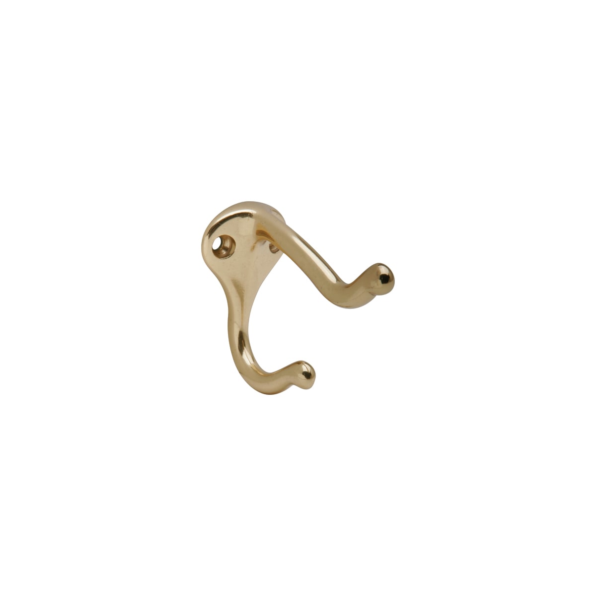 Signature Hardware 910662 Rowan Single Brass Coat Hook - Brass, Gold