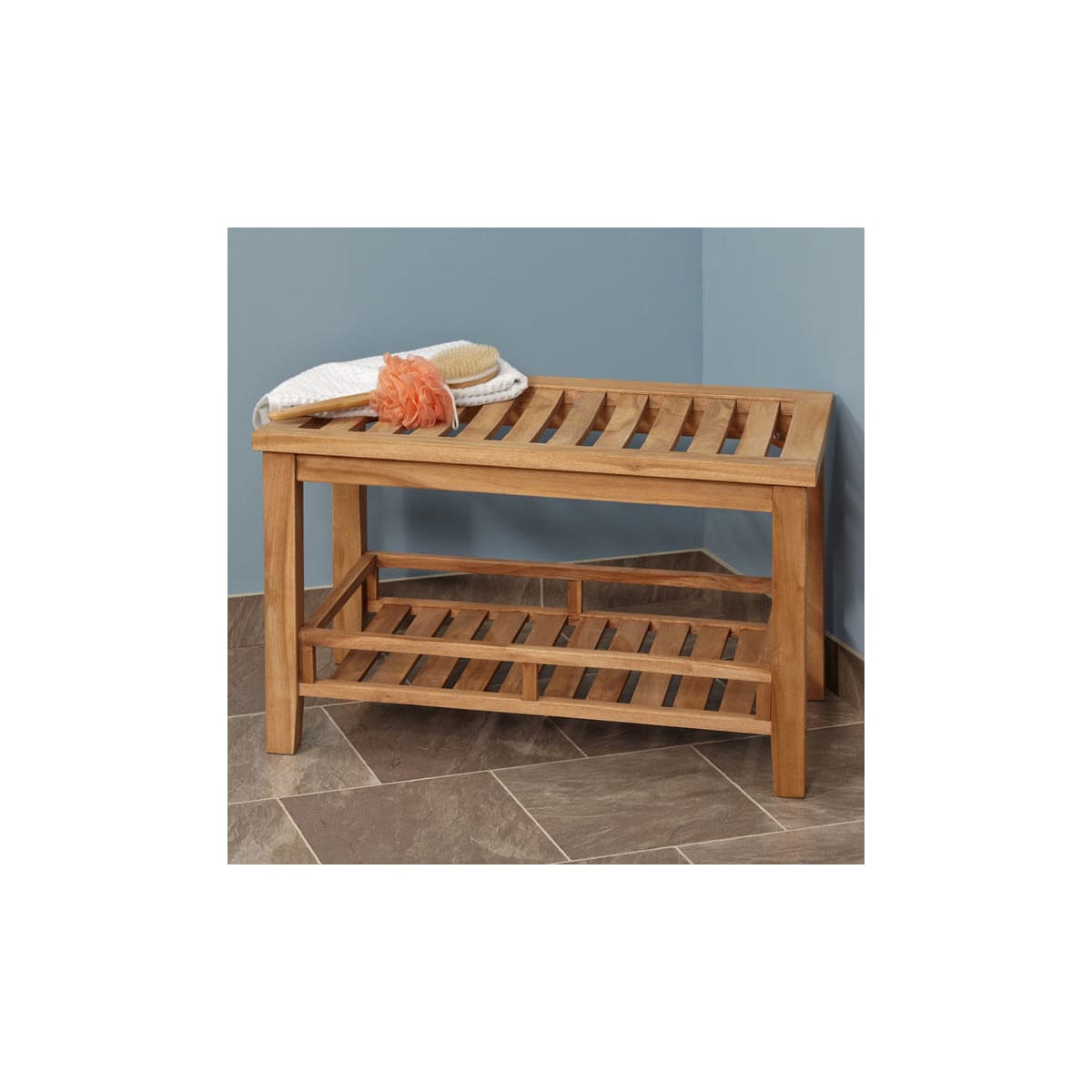 Signature hardware teak shower seat outlet