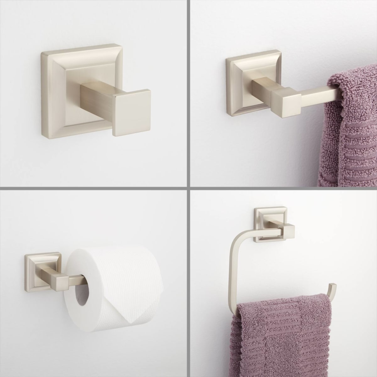 Signature Hardware 422576 Aaliyah 4 Piece Bathroom Package