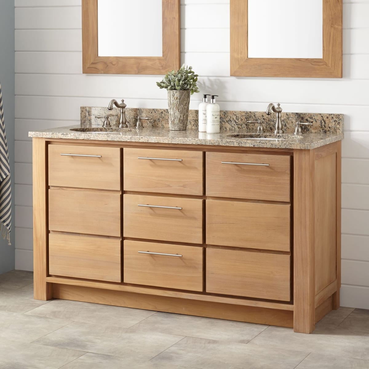 Signature Hardware 435324 Venica 60" Double Vanity Set