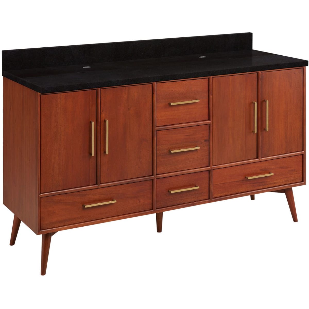 Signature Hardware 478996 Novak 60" Free Standing Double
