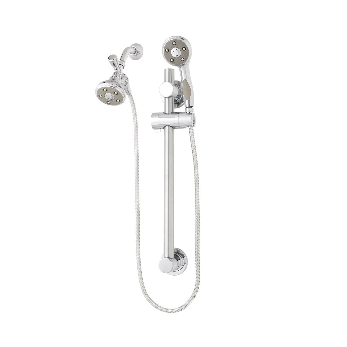 Speakman Neo Duschkopf Mit Schiebestange – Poliertes Chrom, 2 GPM, Handbrause & Haltegriff
