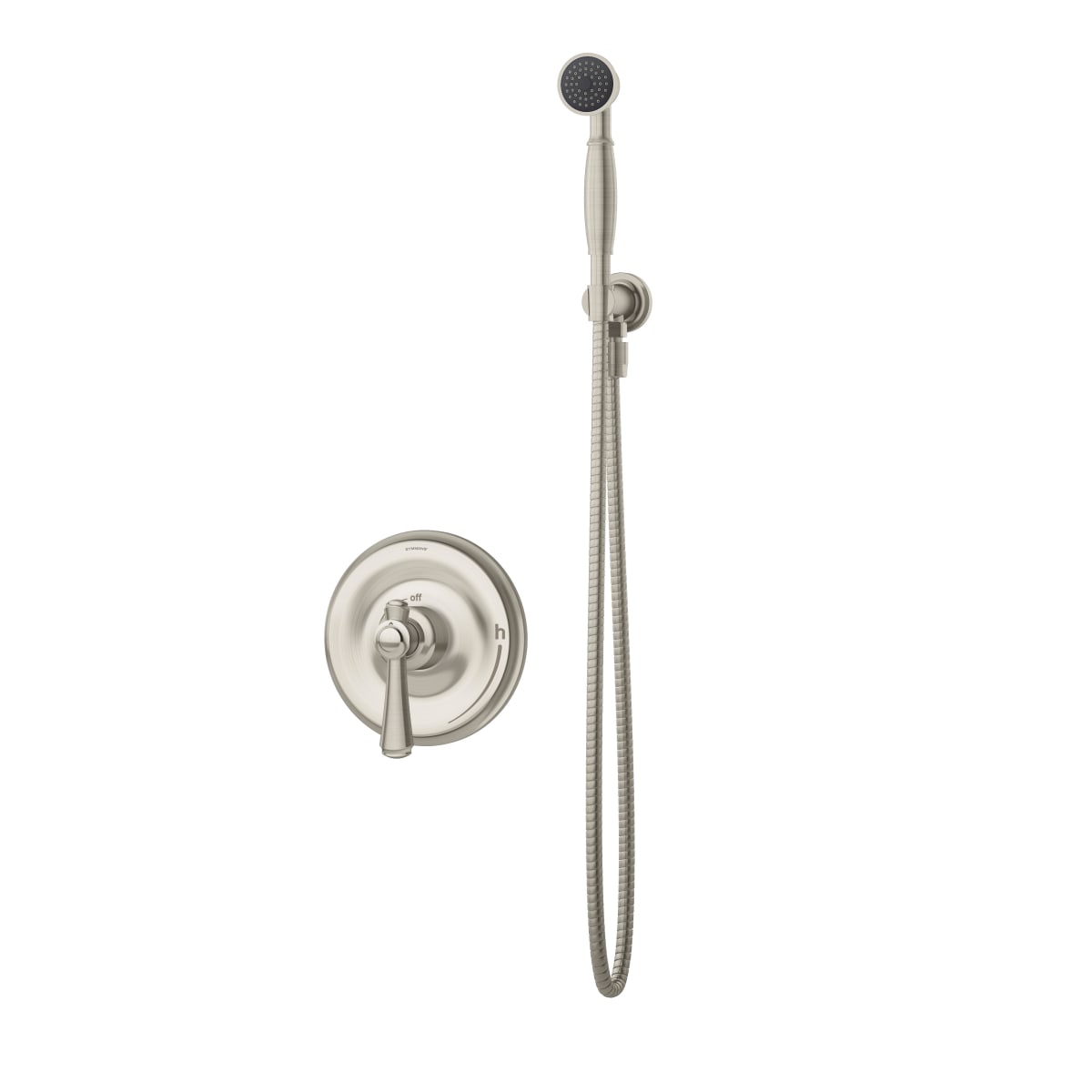 , Valve Not Included Symmons 5403-STN-2.0-TRM Degas Single Handle Handshower Faucet Trim in Satin Nickel 