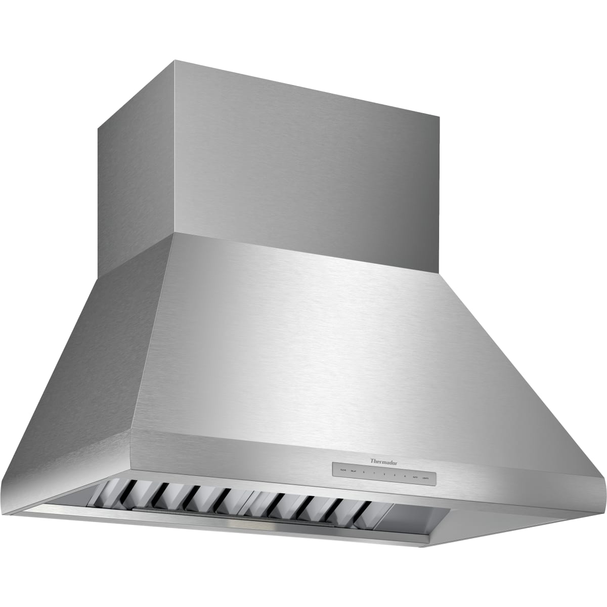 Thermador HMWB36WS Stainless Steel 600 CFM 36 Inch Wide Wall Mounted Low-Profile  Range Hood 