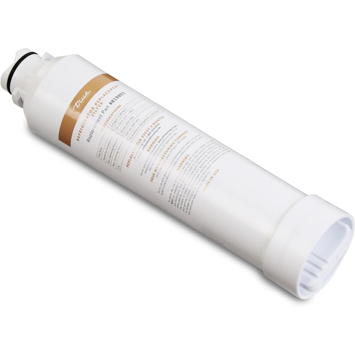 True Residential 819893 Replacement Ice Maker Water Filter - for